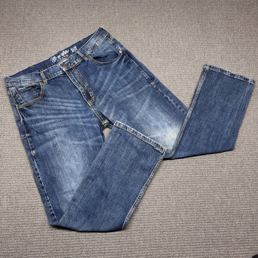 Wrangler Retro Slim Bootcut Jeans Mens 36x30 Medium Wash Denim 10WLT77LY